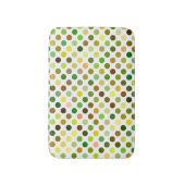 Tapis De Bain Points jaunes et verts (Devant (Vertical))
