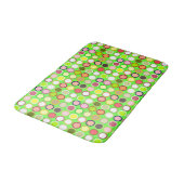 Tapis De Bain Points modernes du milieu du siècle - chaux avec m (Angle)