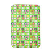 Tapis De Bain Points modernes du milieu du siècle - chaux avec m (Devant (Vertical))