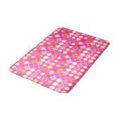 Tapis De Bain Points modernes du milieu du siècle - rose profond (Angle)
