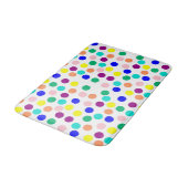 Tapis De Bain Points multicolores (Angle)