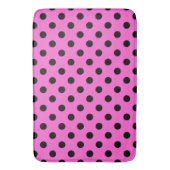 Tapis De Bain Points noirs et roses (devant Vertical)
