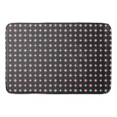 Tapis De Bain Points noirs, roses, gris et blancs (Devant)