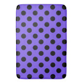 Tapis De Bain Points noirs sur bleu pervenche (devant Vertical)