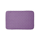 Tapis De Bain Points noirs violets petits (Devant)