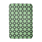 Tapis De Bain Points rétro noirs (Devant (Vertical))
