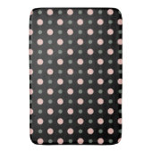 Tapis De Bain points rose vert et noir (devant Vertical)