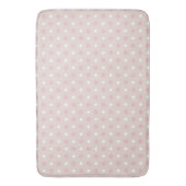 Tapis De Bain Points roses et blancs (devant Vertical)