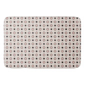 Tapis De Bain Points roses, gris et noirs (Devant)