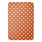 Tapis De Bain points rouge orange et blanc (devant Vertical)