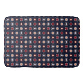 Tapis De Bain Points rouges, bleus et beige (Devant)