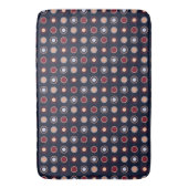 Tapis De Bain Points rouges, bleus et beige (devant Vertical)