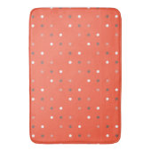 Tapis De Bain points rouges, bruns et blancs à la tomate (devant Vertical)