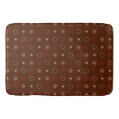 Tapis De Bain Points rouges, bruns et rouillés (Devant)