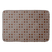 Tapis De Bain Points rouges, bruns et rouillés (Devant)