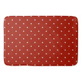Tapis De Bain points rouges et blancs (Devant)
