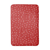 Tapis De Bain Points rouges et blancs classiques (Devant (Vertical))