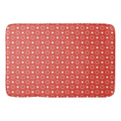 Tapis De Bain Points rouges et blancs du Vermilion (Devant)