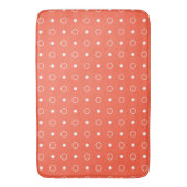 Tapis De Bain points rouges et blancs tomates (devant Vertical)
