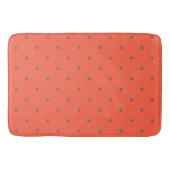 Tapis De Bain points rouges et bruns de tomates (Devant)