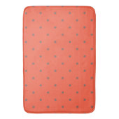 Tapis De Bain points rouges et bruns de tomates (devant Vertical)