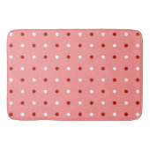 Tapis De Bain points rouges, roses et blancs (Devant)