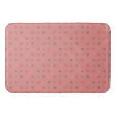 Tapis De Bain Points saumons et roses (Devant)