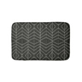 Tapis De Bain Points verticaux gris diagonaux horizontaux (Devant)