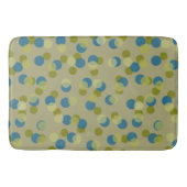 Tapis De Bain points verts, bleus et jaunes (Devant)