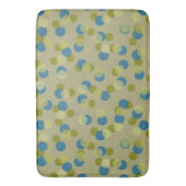 Tapis De Bain points verts, bleus et jaunes (devant Vertical)