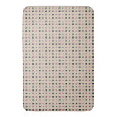 Tapis De Bain Points verts et roses (devant Vertical)