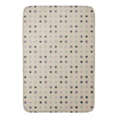 Tapis De Bain Points verts, roses, violets, bleus (devant Vertical)