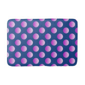 Tapis De Bain Points violets dégradants sur bleu (Devant)