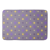 Tapis De Bain Points violets et jaunes (Devant)