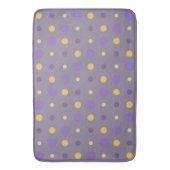 Tapis De Bain Points violets et jaunes (devant Vertical)