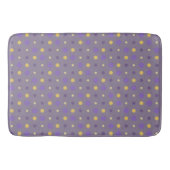 Tapis De Bain Points violets et jaunes (Devant)