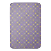 Tapis De Bain Points violets et jaunes (devant Vertical)