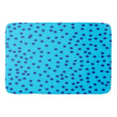 Tapis De Bain Pois à deux tons bleus (Devant)