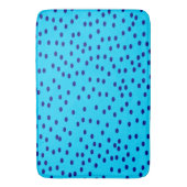 Tapis De Bain Pois à deux tons bleus (devant Vertical)