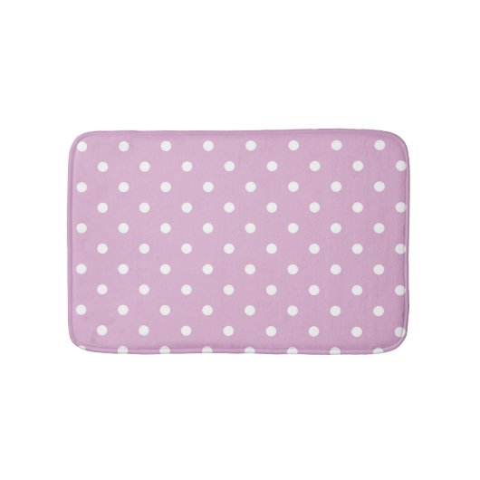 Tapis De Bain Pois Angora roses (Devant)