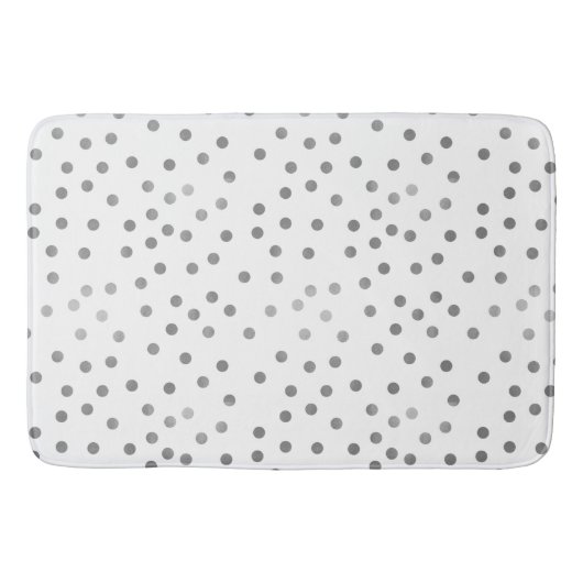 Tapis De Bain Pois argenté (Devant)