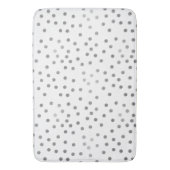 Tapis De Bain Pois argenté (devant Vertical)