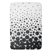 Tapis De Bain Pois blancs et noirs (devant Vertical)