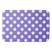 Tapis De Bain Pois blancs sur perwinkle (Devant)