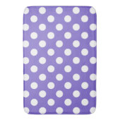 Tapis De Bain Pois blancs sur perwinkle (devant Vertical)