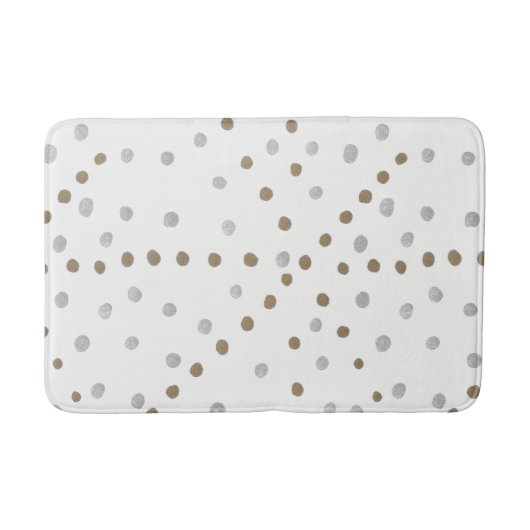 Tapis De Bain Pois d'argent et d'or (Devant)