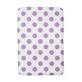Tapis De Bain Pois de lavande sur blanc (Devant (Vertical))