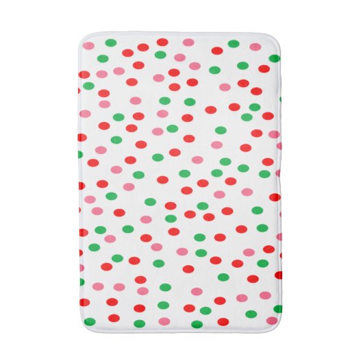 Tapis De Bain Pois de Noël (Devant (Vertical))
