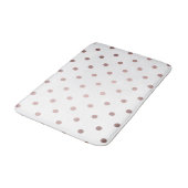 Tapis De Bain pois d'or faux rose (Angle)