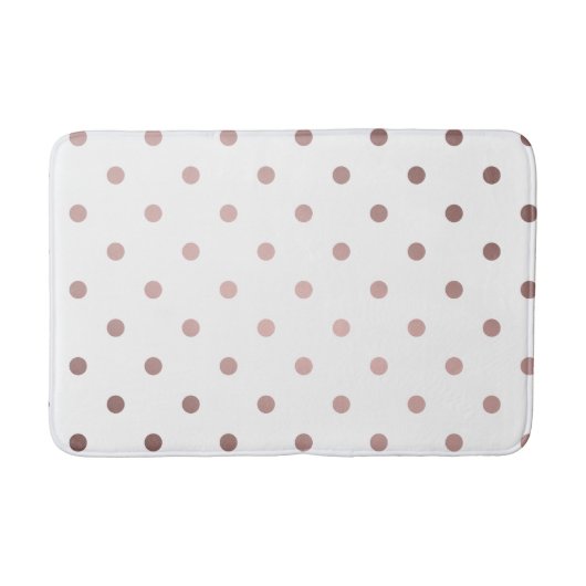 Tapis De Bain pois d'or faux rose (Devant)